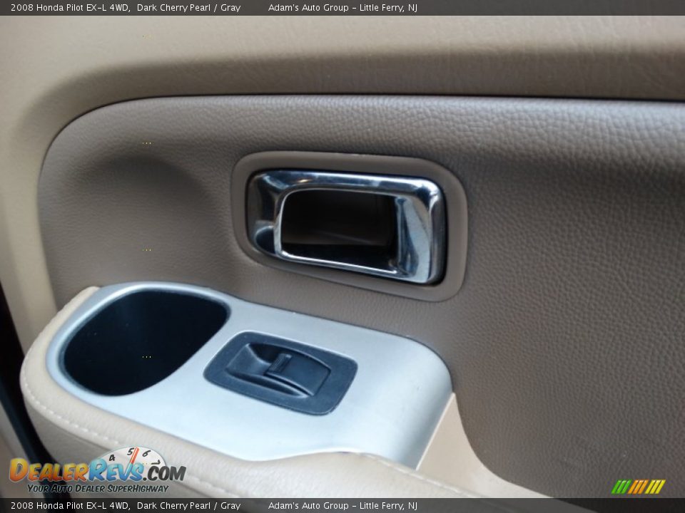 2008 Honda Pilot EX-L 4WD Dark Cherry Pearl / Gray Photo #15