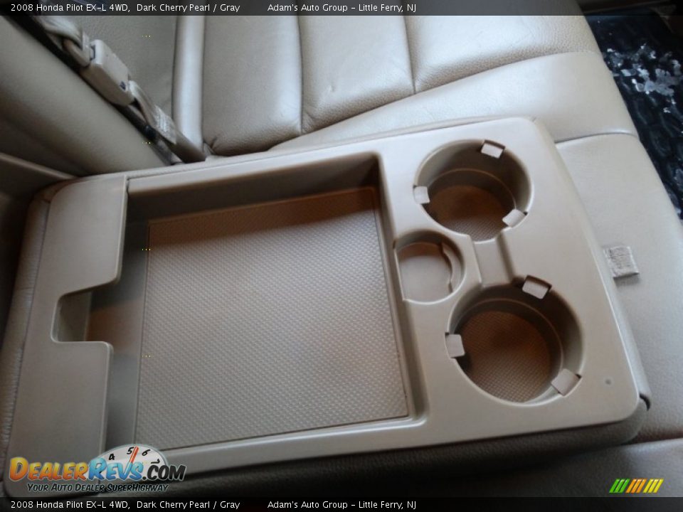 2008 Honda Pilot EX-L 4WD Dark Cherry Pearl / Gray Photo #17