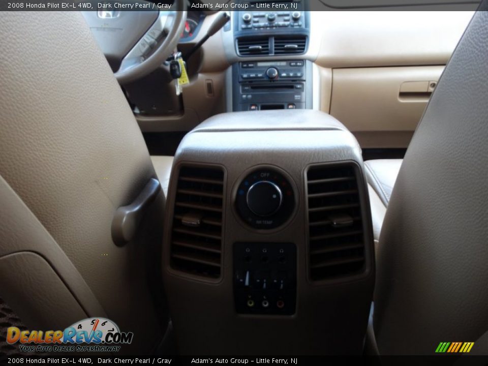 2008 Honda Pilot EX-L 4WD Dark Cherry Pearl / Gray Photo #18