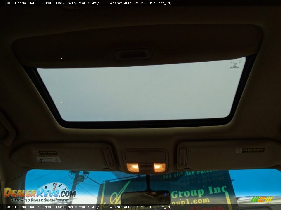 2008 Honda Pilot EX-L 4WD Dark Cherry Pearl / Gray Photo #20