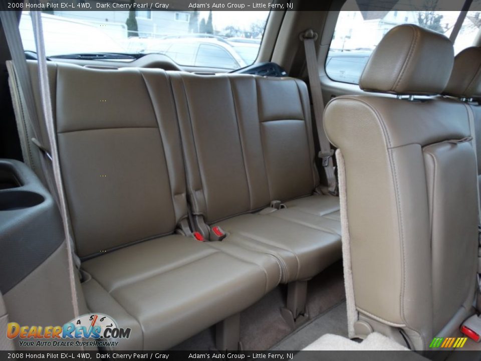 2008 Honda Pilot EX-L 4WD Dark Cherry Pearl / Gray Photo #22