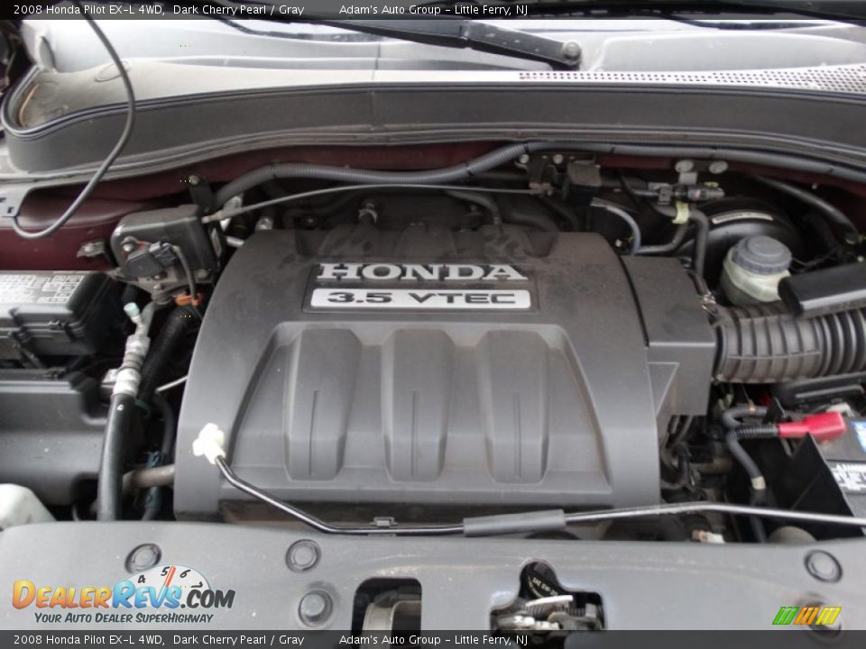 2008 Honda Pilot EX-L 4WD Dark Cherry Pearl / Gray Photo #26