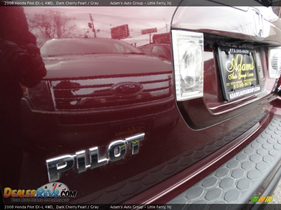 2008 Honda Pilot EX-L 4WD Dark Cherry Pearl / Gray Photo #30