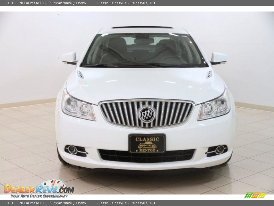 2011 Buick LaCrosse CXL Summit White / Ebony Photo #2