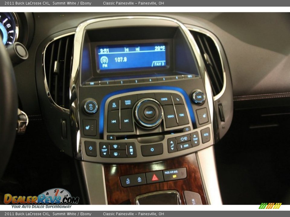 2011 Buick LaCrosse CXL Summit White / Ebony Photo #9