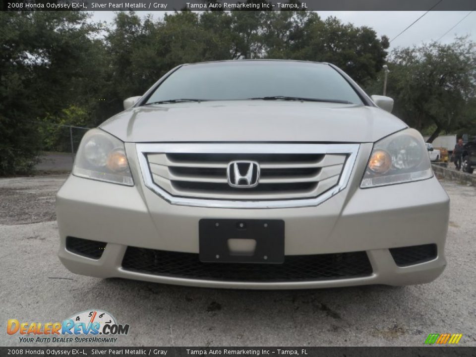 2008 Honda Odyssey EX-L Silver Pearl Metallic / Gray Photo #2