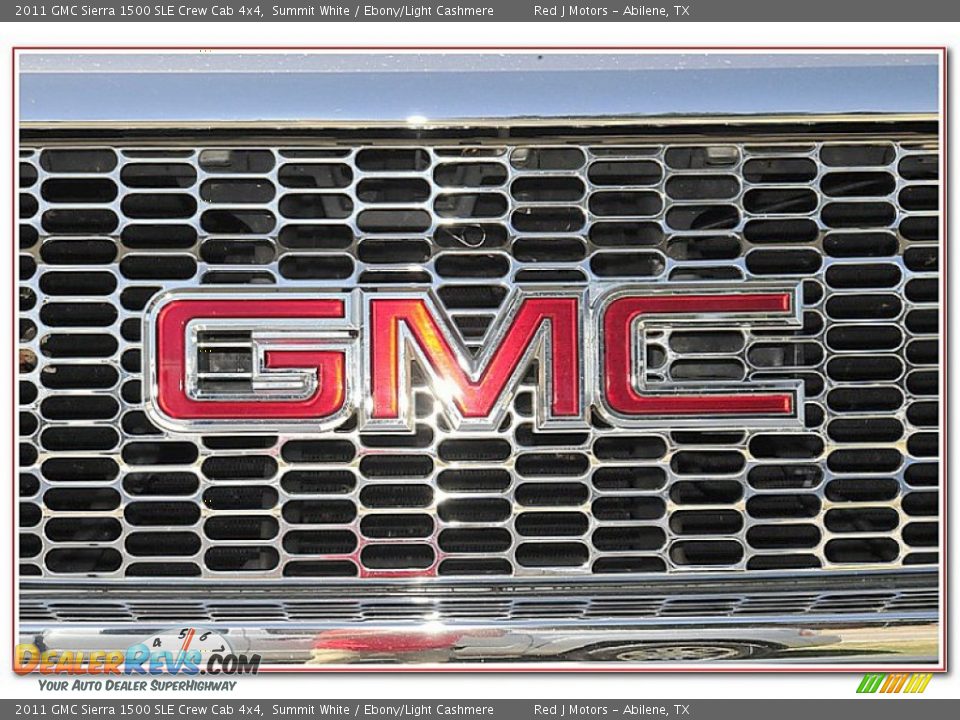 2011 GMC Sierra 1500 SLE Crew Cab 4x4 Summit White / Ebony/Light Cashmere Photo #11