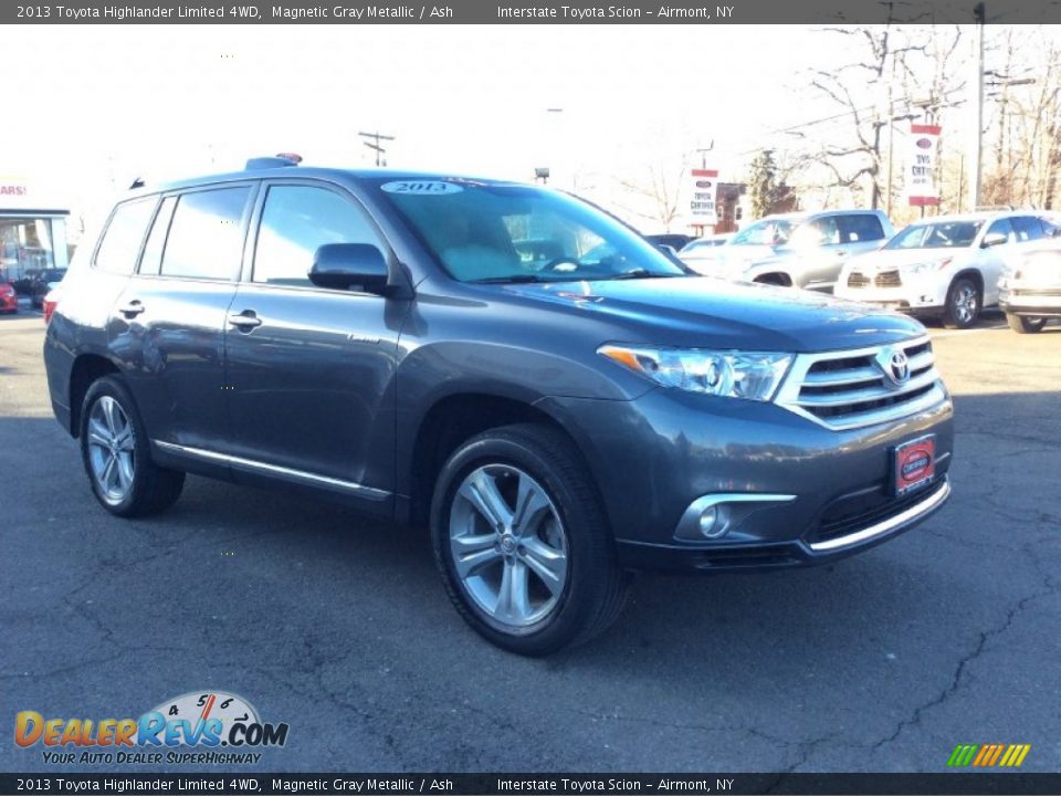 2013 Toyota Highlander Limited 4WD Magnetic Gray Metallic / Ash Photo #3