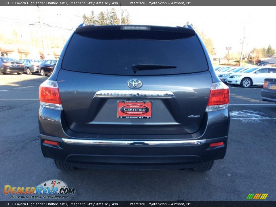 2013 Toyota Highlander Limited 4WD Magnetic Gray Metallic / Ash Photo #5