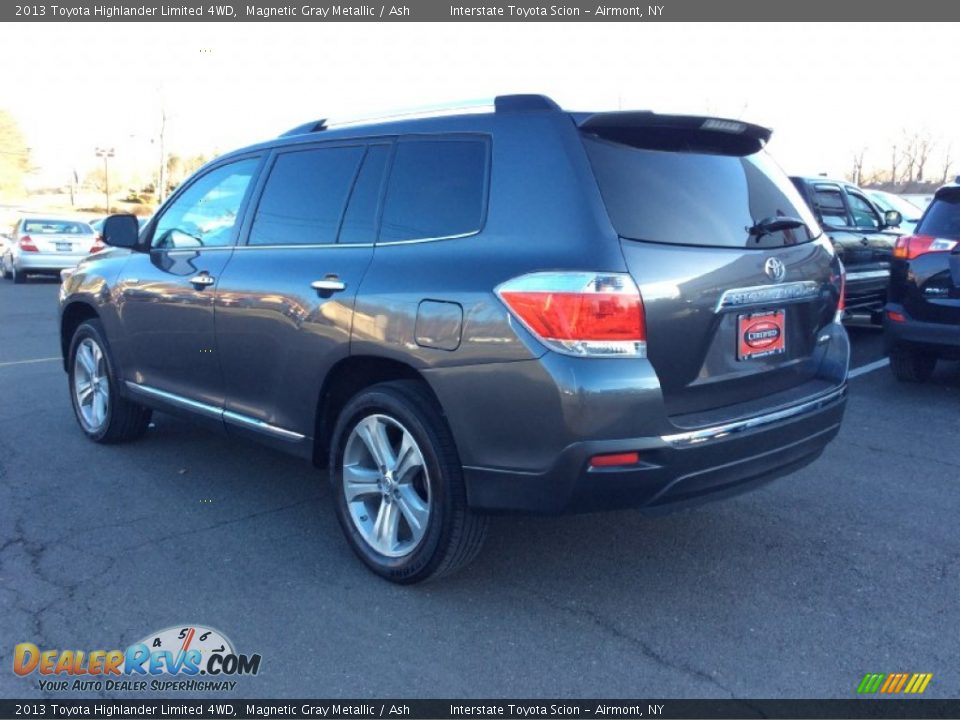 2013 Toyota Highlander Limited 4WD Magnetic Gray Metallic / Ash Photo #6