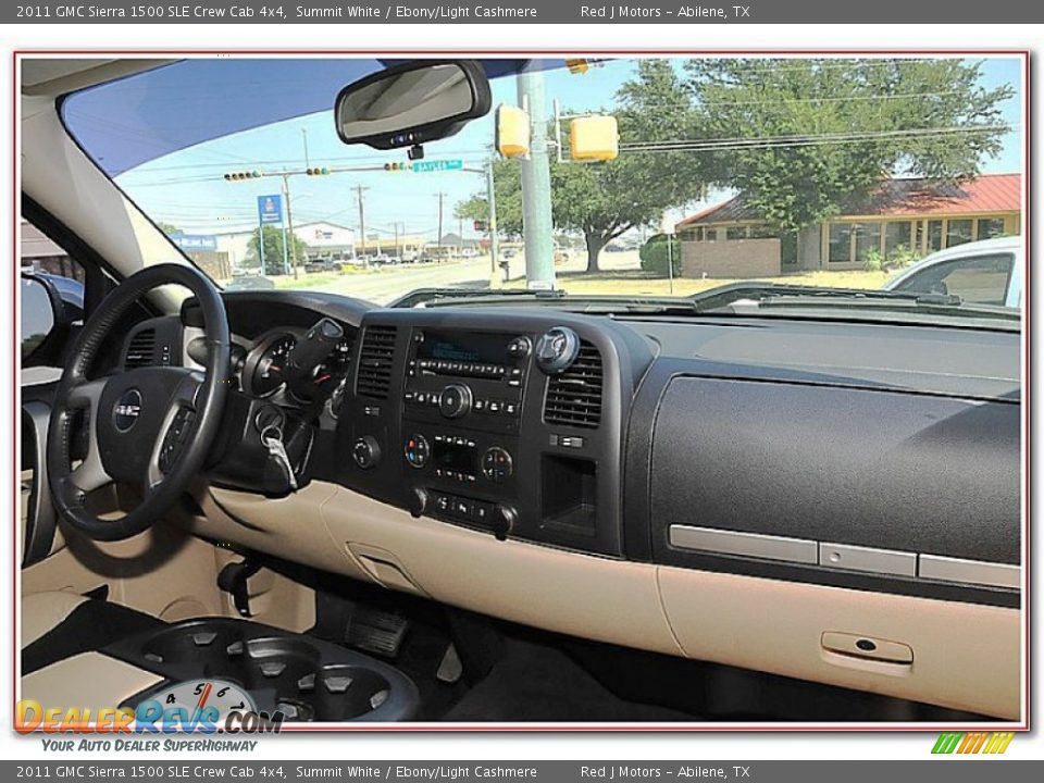 2011 GMC Sierra 1500 SLE Crew Cab 4x4 Summit White / Ebony/Light Cashmere Photo #30