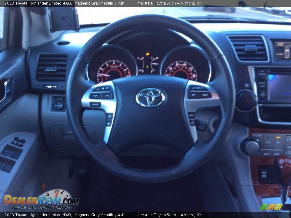 2013 Toyota Highlander Limited 4WD Magnetic Gray Metallic / Ash Photo #13
