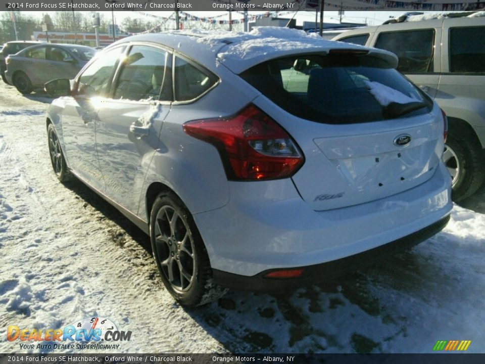 2014 Ford Focus SE Hatchback Oxford White / Charcoal Black Photo #3