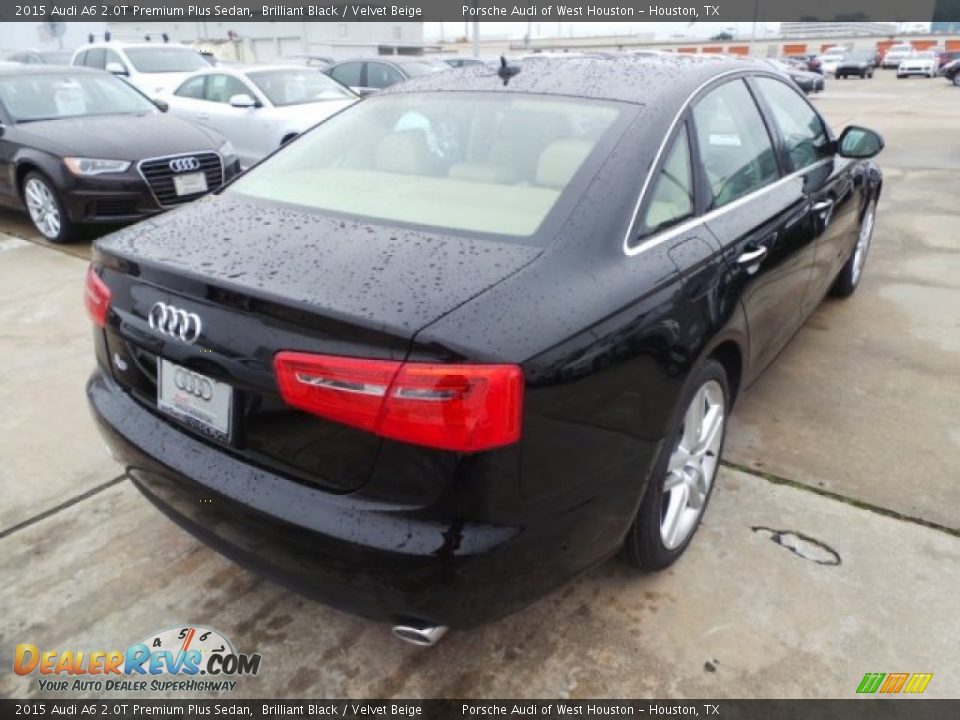 2015 Audi A6 2.0T Premium Plus Sedan Brilliant Black / Velvet Beige Photo #7