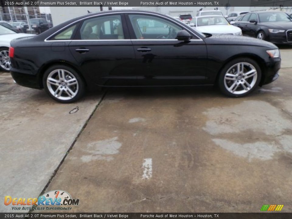 2015 Audi A6 2.0T Premium Plus Sedan Brilliant Black / Velvet Beige Photo #8