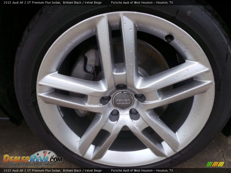 2015 Audi A6 2.0T Premium Plus Sedan Brilliant Black / Velvet Beige Photo #9