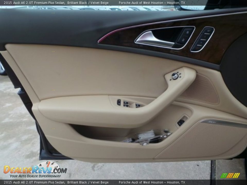 2015 Audi A6 2.0T Premium Plus Sedan Brilliant Black / Velvet Beige Photo #10