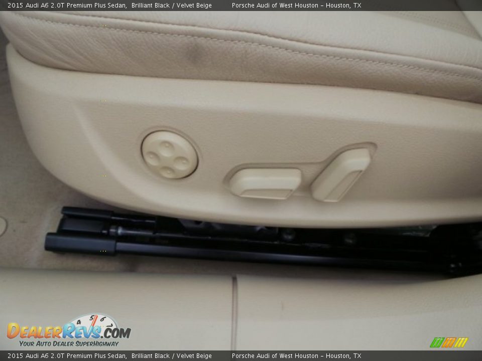 2015 Audi A6 2.0T Premium Plus Sedan Brilliant Black / Velvet Beige Photo #13