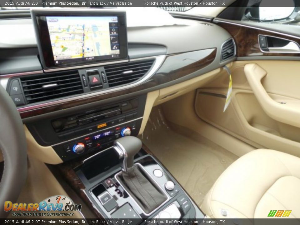 2015 Audi A6 2.0T Premium Plus Sedan Brilliant Black / Velvet Beige Photo #14