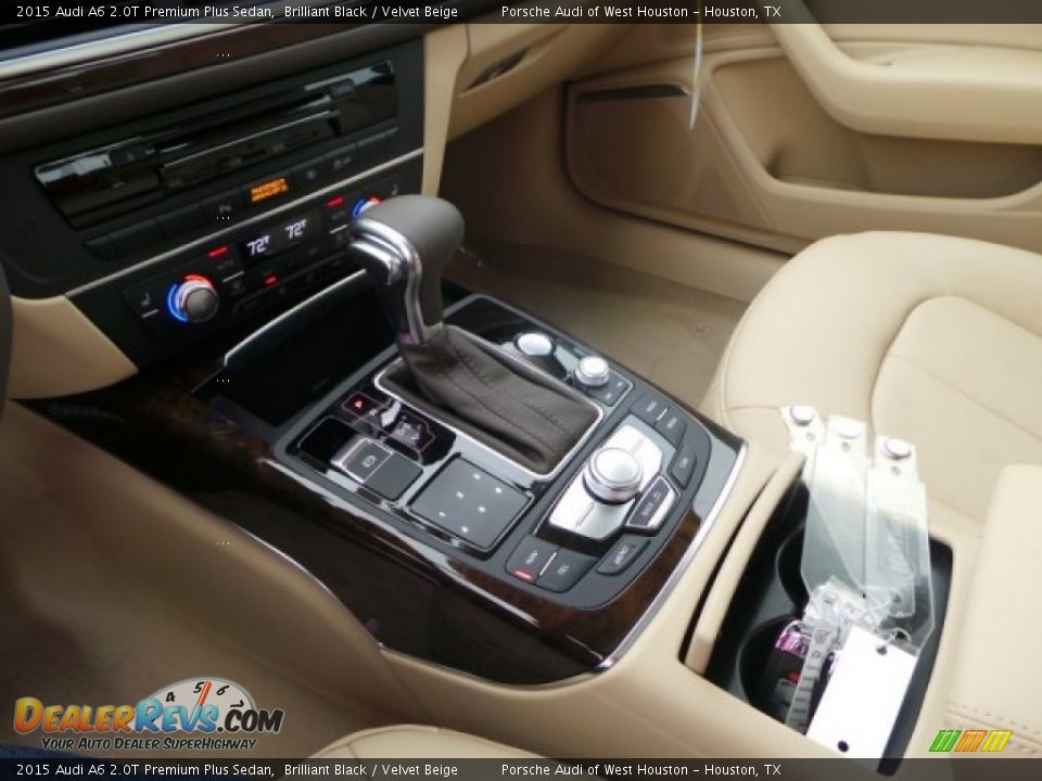 2015 Audi A6 2.0T Premium Plus Sedan Brilliant Black / Velvet Beige Photo #15