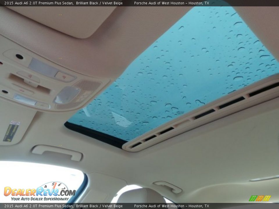 2015 Audi A6 2.0T Premium Plus Sedan Brilliant Black / Velvet Beige Photo #17