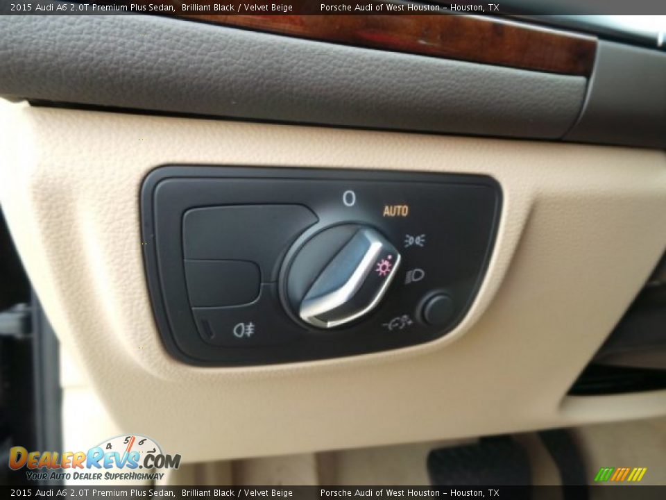2015 Audi A6 2.0T Premium Plus Sedan Brilliant Black / Velvet Beige Photo #23