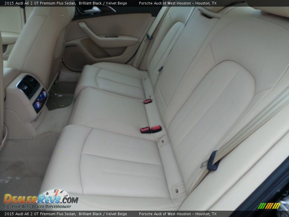 2015 Audi A6 2.0T Premium Plus Sedan Brilliant Black / Velvet Beige Photo #25