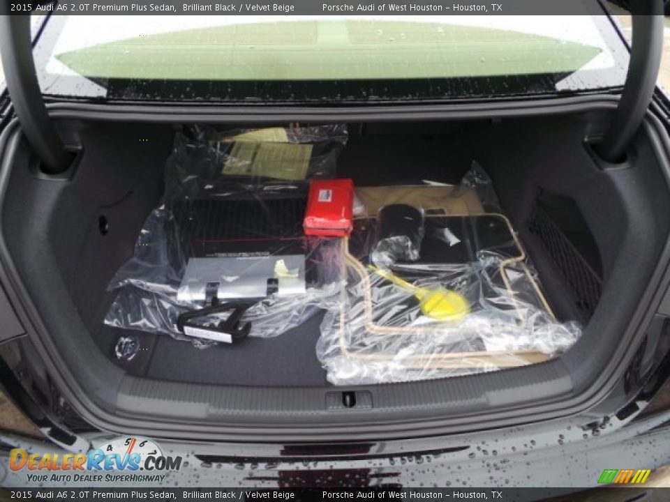 2015 Audi A6 2.0T Premium Plus Sedan Brilliant Black / Velvet Beige Photo #28