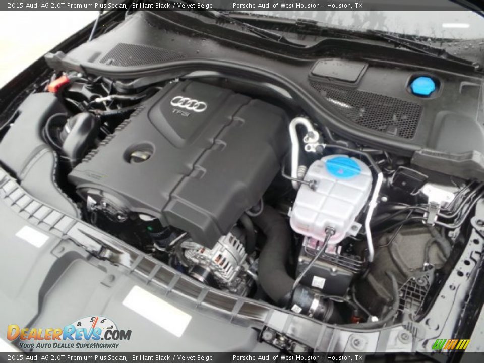 2015 Audi A6 2.0T Premium Plus Sedan Brilliant Black / Velvet Beige Photo #30