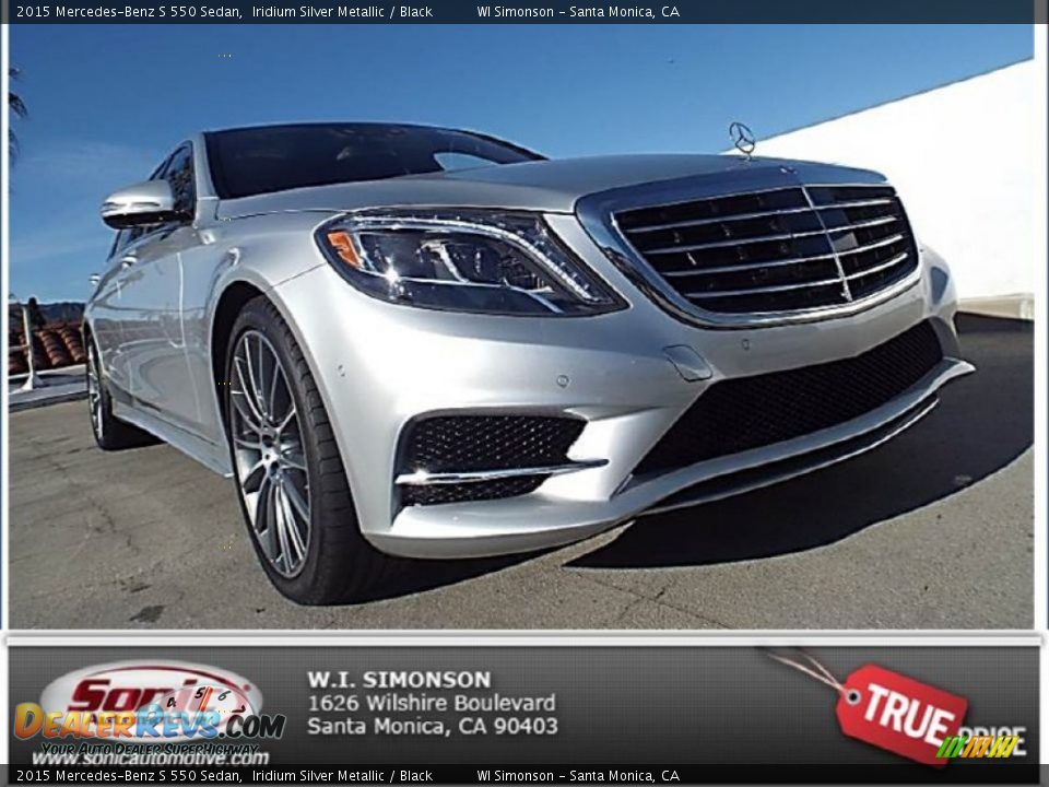 2015 Mercedes-Benz S 550 Sedan Iridium Silver Metallic / Black Photo #1
