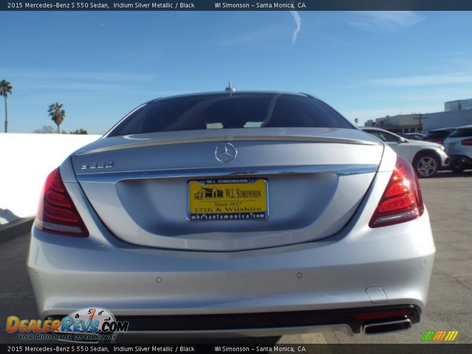 2015 Mercedes-Benz S 550 Sedan Iridium Silver Metallic / Black Photo #5