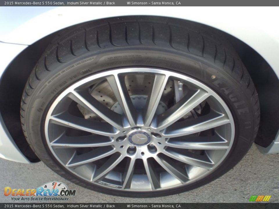 2015 Mercedes-Benz S 550 Sedan Iridium Silver Metallic / Black Photo #10
