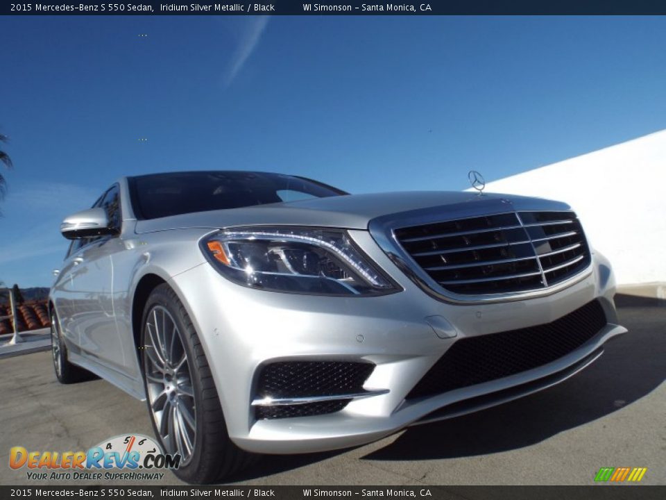 2015 Mercedes-Benz S 550 Sedan Iridium Silver Metallic / Black Photo #11