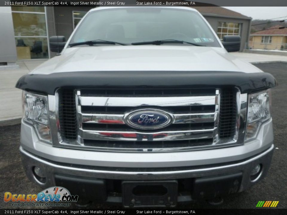 2011 Ford F150 XLT SuperCab 4x4 Ingot Silver Metallic / Steel Gray Photo #8