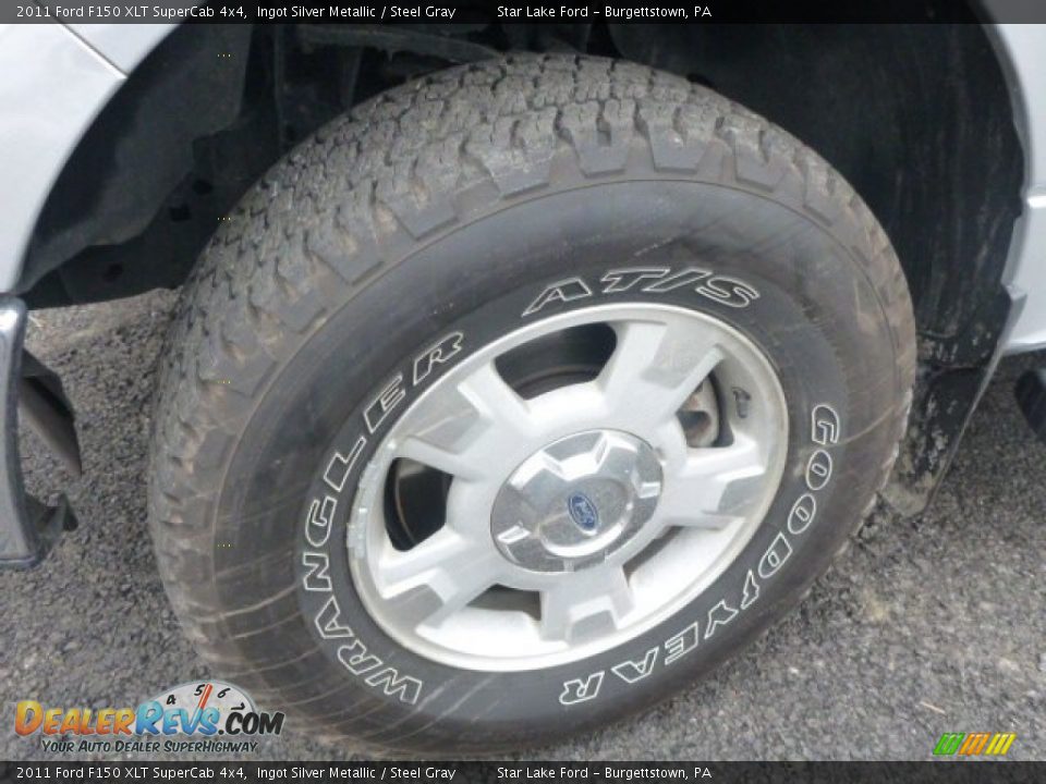2011 Ford F150 XLT SuperCab 4x4 Ingot Silver Metallic / Steel Gray Photo #9