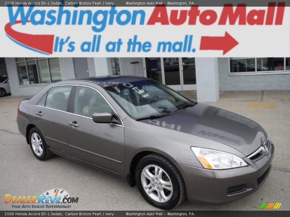 2006 Honda Accord EX-L Sedan Carbon Bronze Pearl / Ivory Photo #1