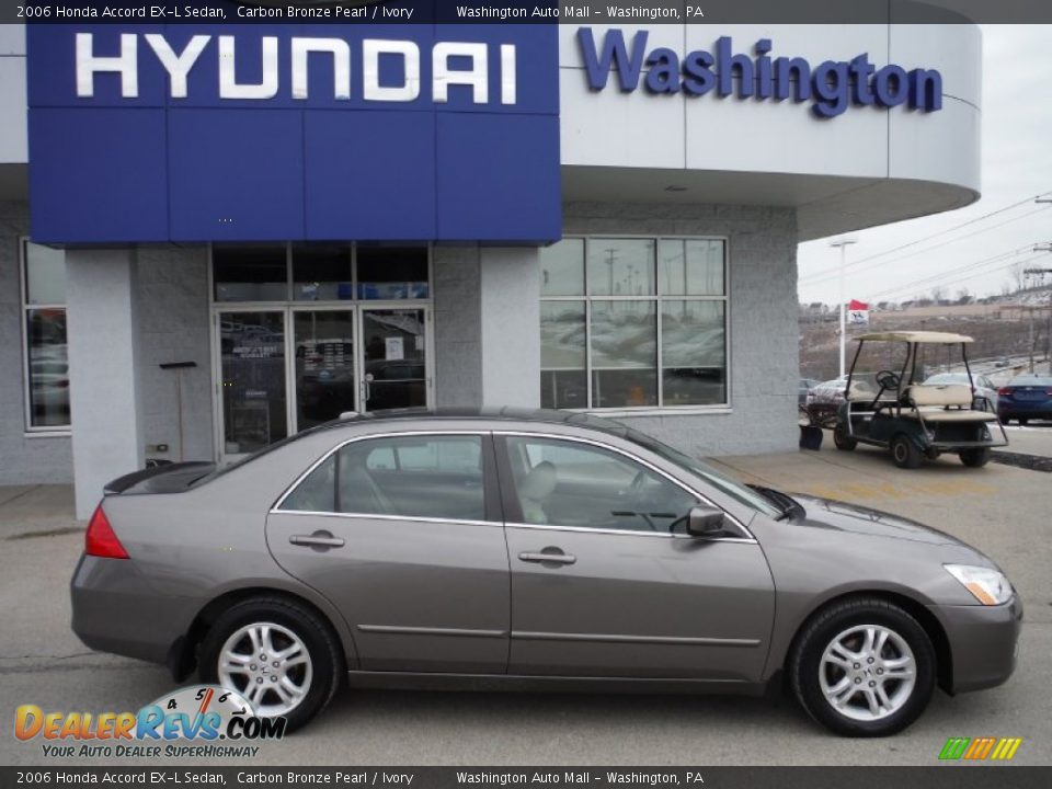 2006 Honda Accord EX-L Sedan Carbon Bronze Pearl / Ivory Photo #2