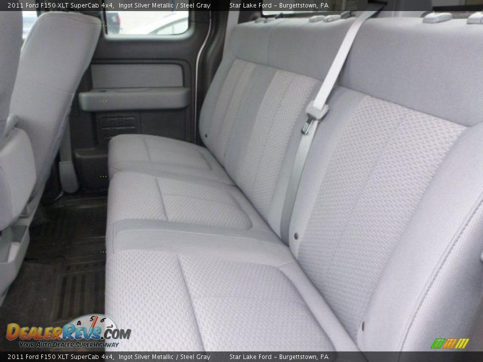 2011 Ford F150 XLT SuperCab 4x4 Ingot Silver Metallic / Steel Gray Photo #11