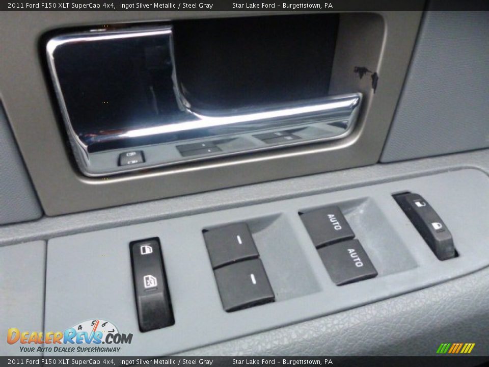 2011 Ford F150 XLT SuperCab 4x4 Ingot Silver Metallic / Steel Gray Photo #13