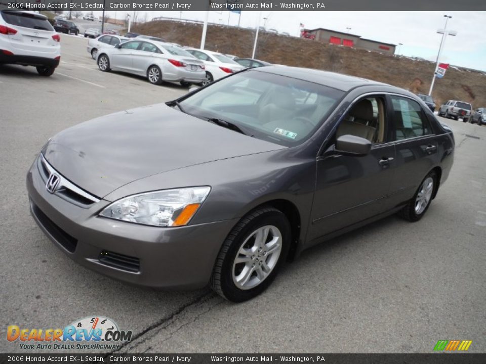 2006 Honda Accord EX-L Sedan Carbon Bronze Pearl / Ivory Photo #6