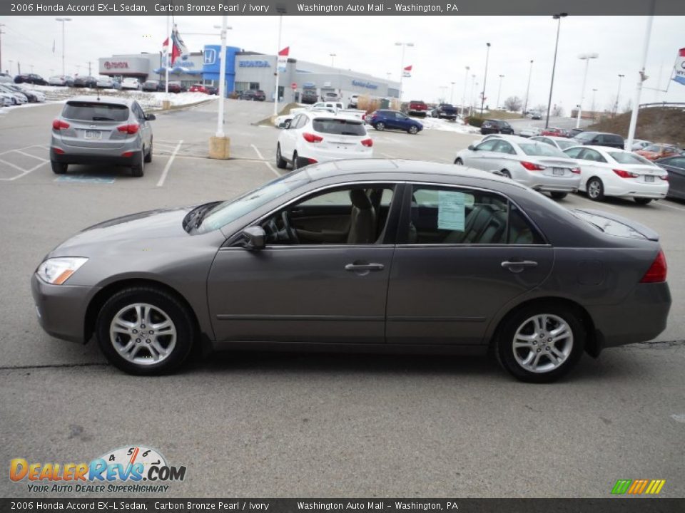 2006 Honda Accord EX-L Sedan Carbon Bronze Pearl / Ivory Photo #7