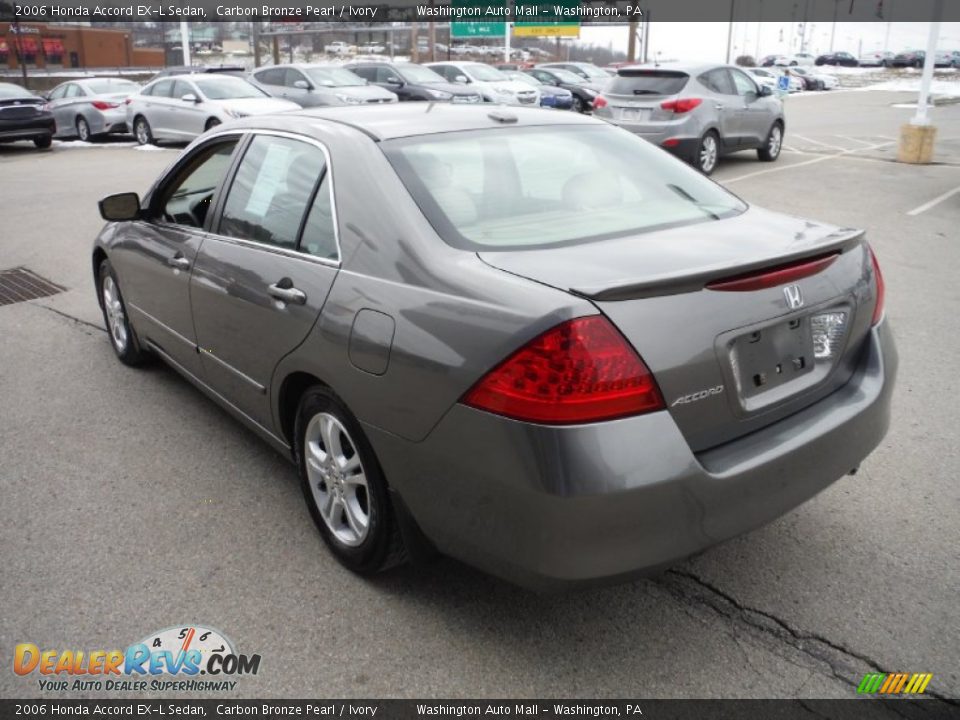 2006 Honda Accord EX-L Sedan Carbon Bronze Pearl / Ivory Photo #8