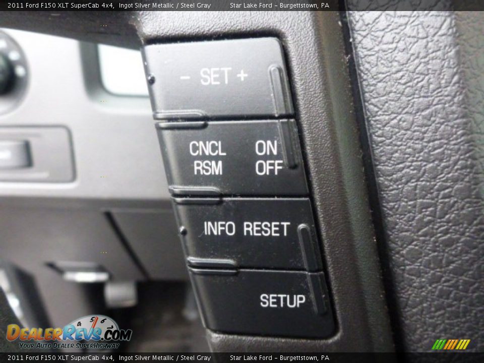 2011 Ford F150 XLT SuperCab 4x4 Ingot Silver Metallic / Steel Gray Photo #15