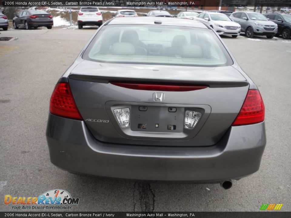 2006 Honda Accord EX-L Sedan Carbon Bronze Pearl / Ivory Photo #9