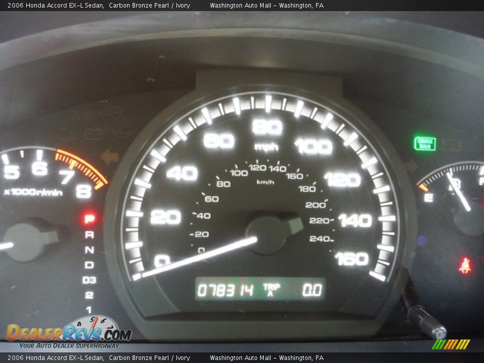 2006 Honda Accord EX-L Sedan Carbon Bronze Pearl / Ivory Photo #20