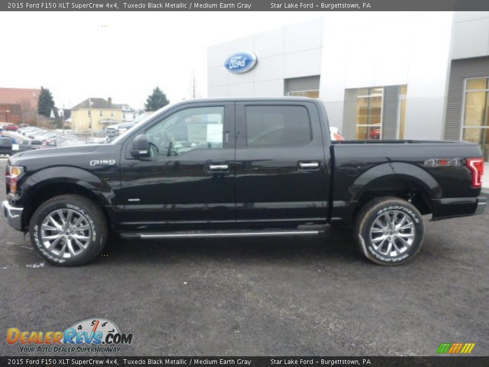 Tuxedo Black Metallic 2015 Ford F150 XLT SuperCrew 4x4 Photo #2
