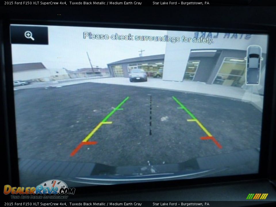 2015 Ford F150 XLT SuperCrew 4x4 Tuxedo Black Metallic / Medium Earth Gray Photo #18