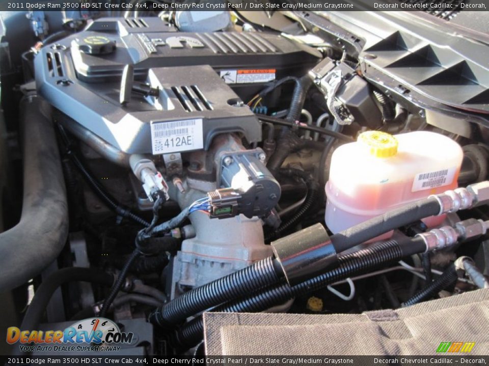 2011 Dodge Ram 3500 HD SLT Crew Cab 4x4 Deep Cherry Red Crystal Pearl / Dark Slate Gray/Medium Graystone Photo #21