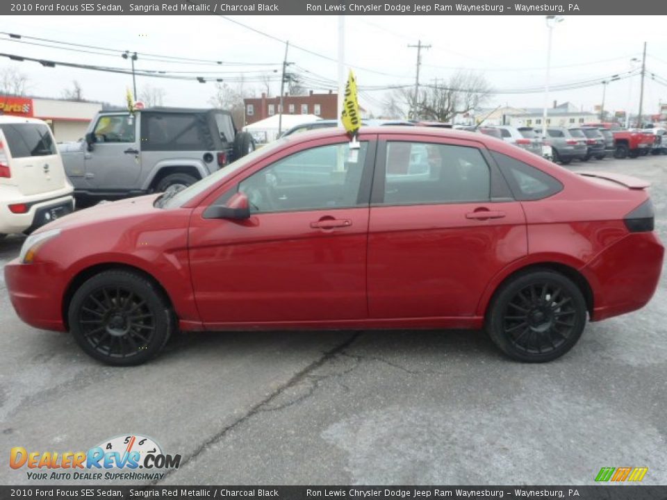 2010 Ford Focus SES Sedan Sangria Red Metallic / Charcoal Black Photo #2