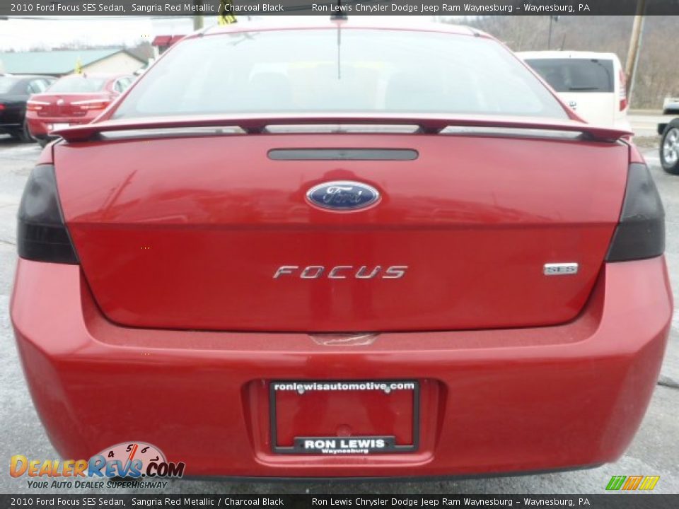 2010 Ford Focus SES Sedan Sangria Red Metallic / Charcoal Black Photo #4